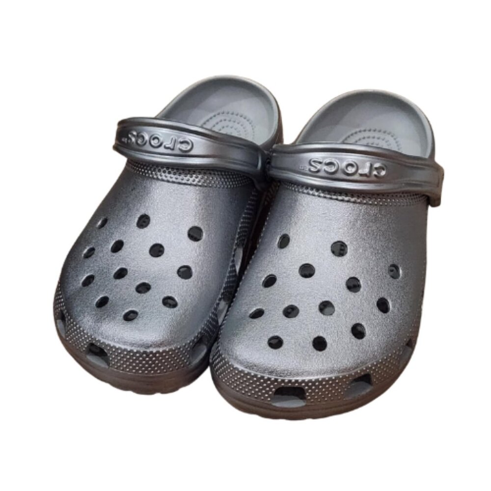 Silver Crocs